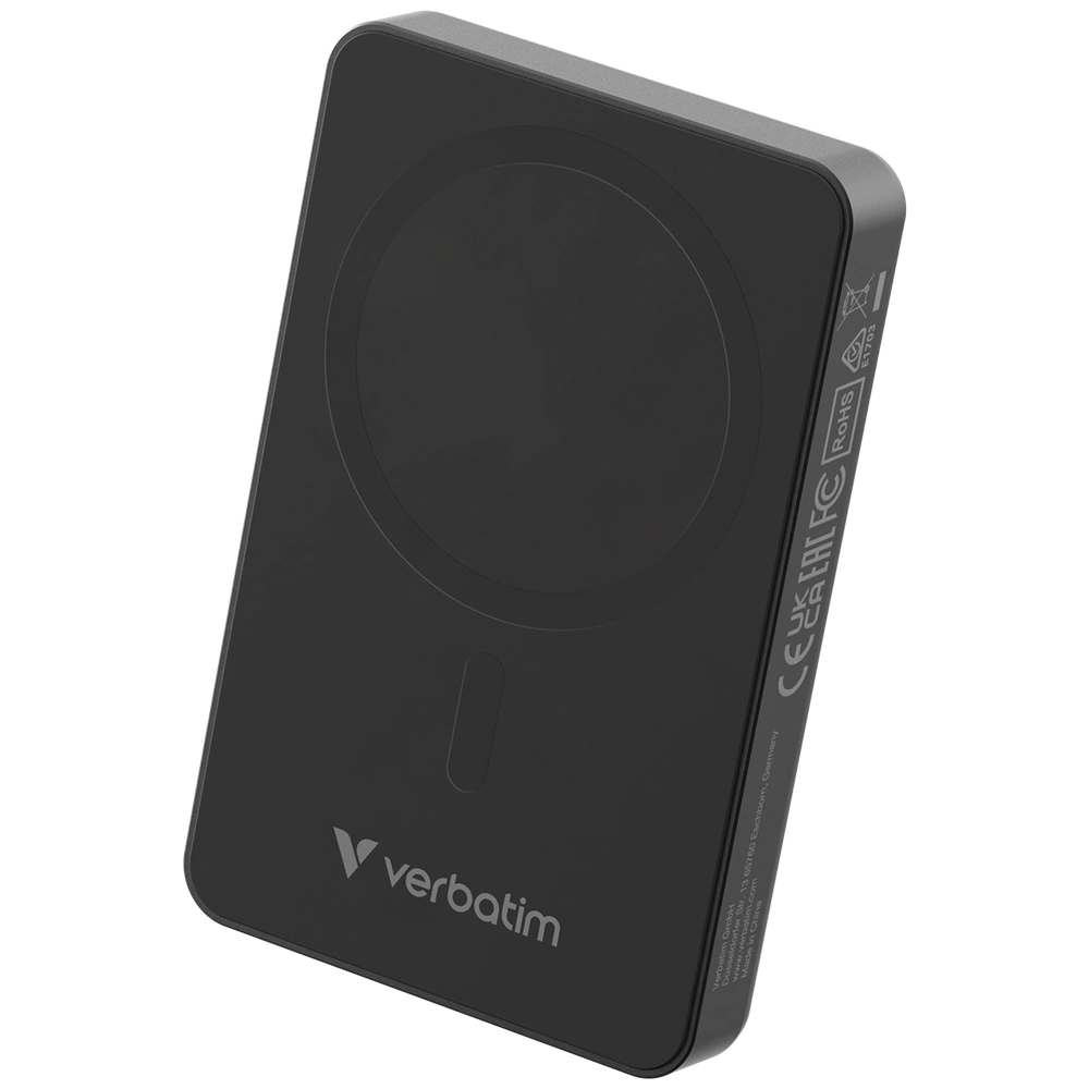 Verbatim 32227 Charge n Go Essentials 10000mAh fekete vezeték nélküli mágneses powerbank