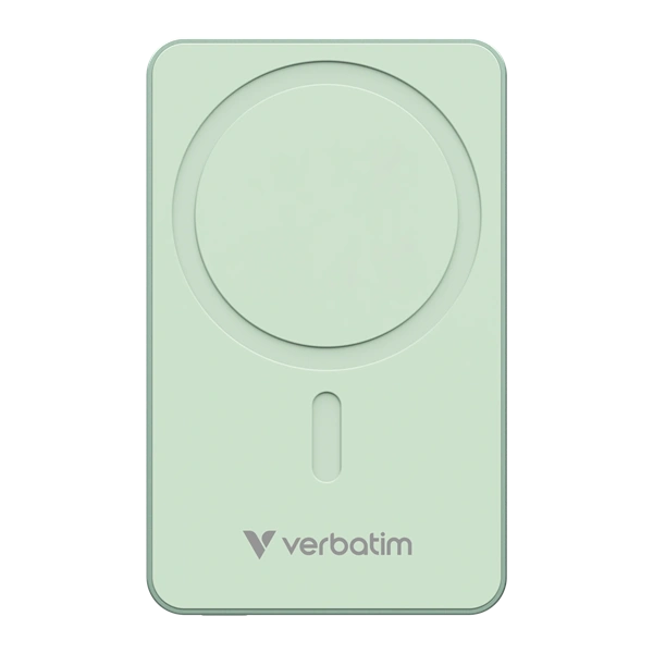 Verbatim 32228 Charge n Go Essentials 10000mAh zöld vezeték nélküli mágneses powerbank