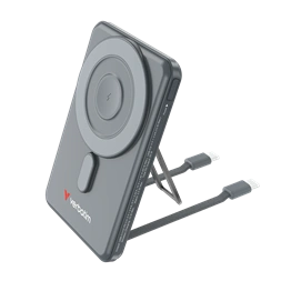 Verbatim 32251 Charge n Go 2C 5000mAh szürke vezeték nélküli mágneses kitámasztható powerbank 2xUSB-C kábellel