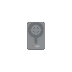 Verbatim 32251 Charge n Go 2C 5000mAh szürke vezeték nélküli mágneses kitámasztható powerbank 2xUSB-C kábellel