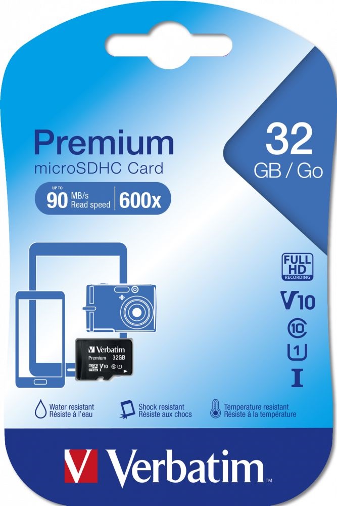 Verbatim 44013 SDHC 32GB U1 Class 10 micro memóriakártya