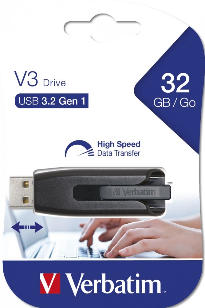 Verbatim 49173 Store`n`Go v3 32GB USB 3.0 Flash Drive