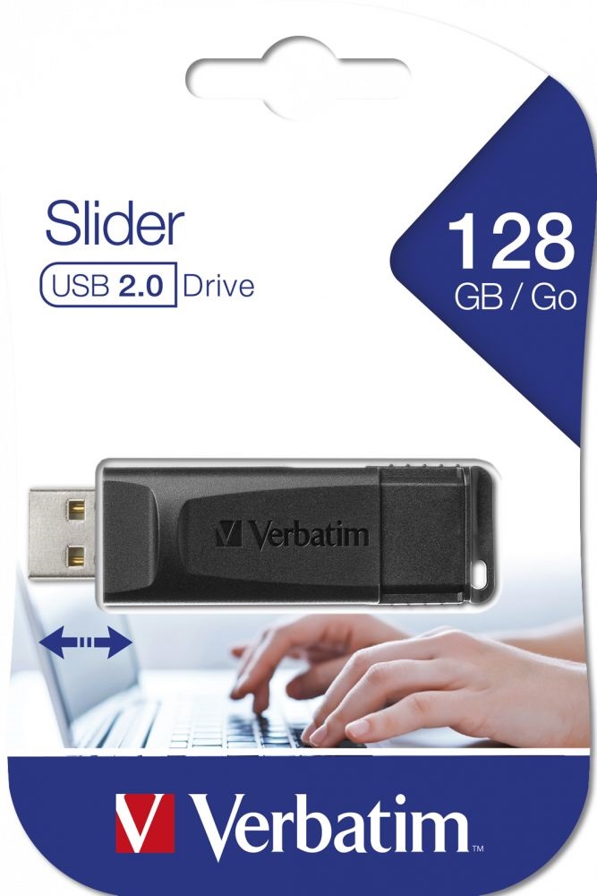 Verbatim 49328 PIN STRIPE 128GB USB 2.0 fekete Flash Drive