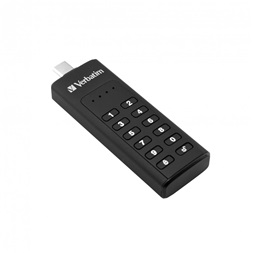 Verbatim 49430 Keypad Secure Store`n`Go 32GB USB-C 3.1 Flash Drive