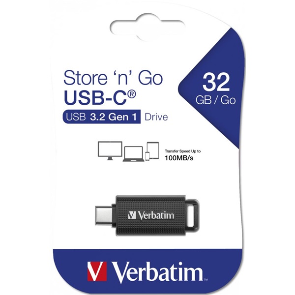 Verbatim 49457 Store`n`Go 32GB USB-C 3.2 Gen fekete Flash Drive
