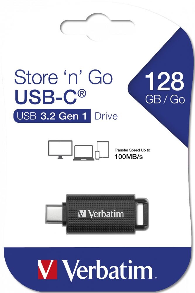 Verbatim 49459 Store`n`Go 128GB USB-C 3.2 Gen fekete Flash Drive