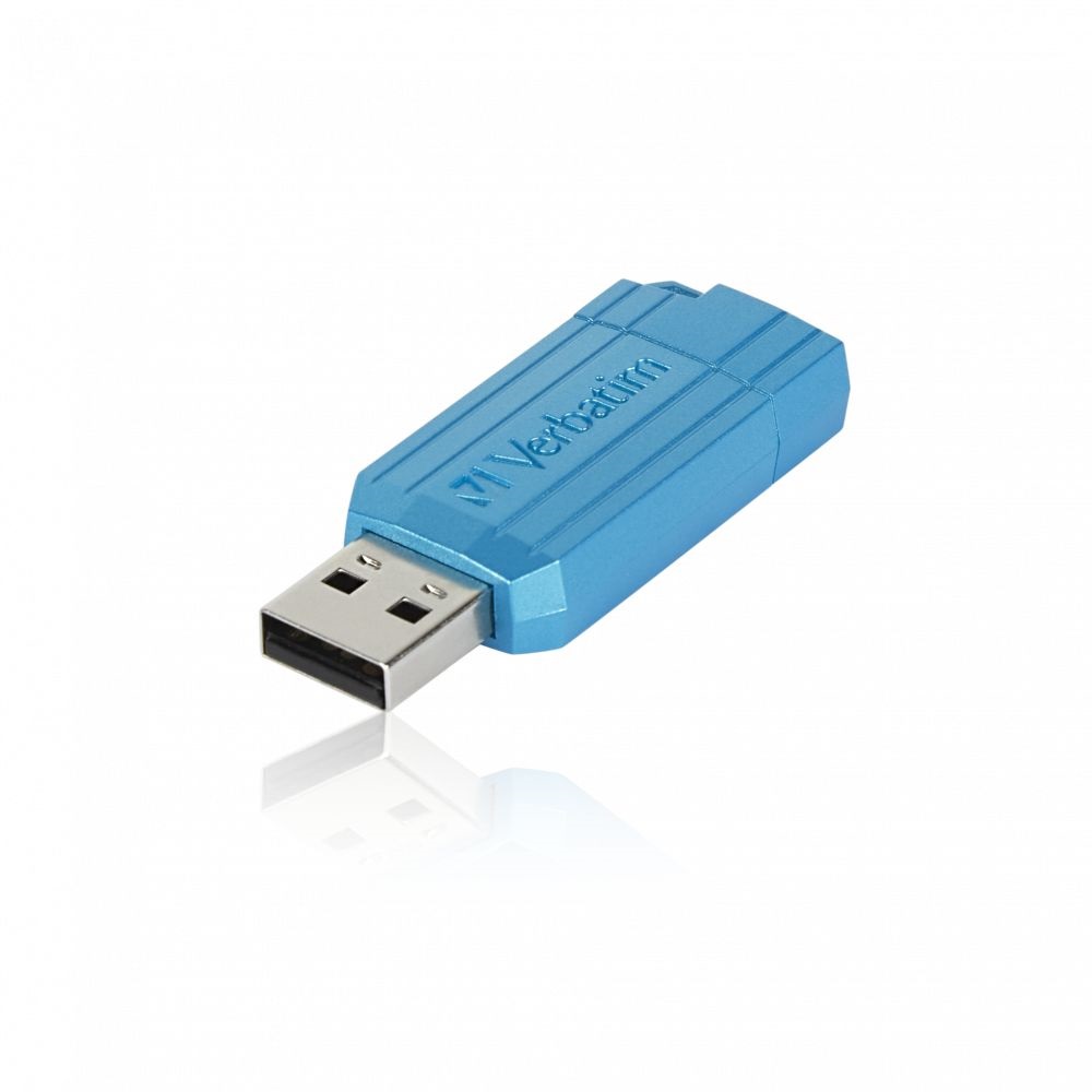 Verbatim 49461 PIN STRIPE Store`n`Go 128GB USB 2.0 kék Flash Drive