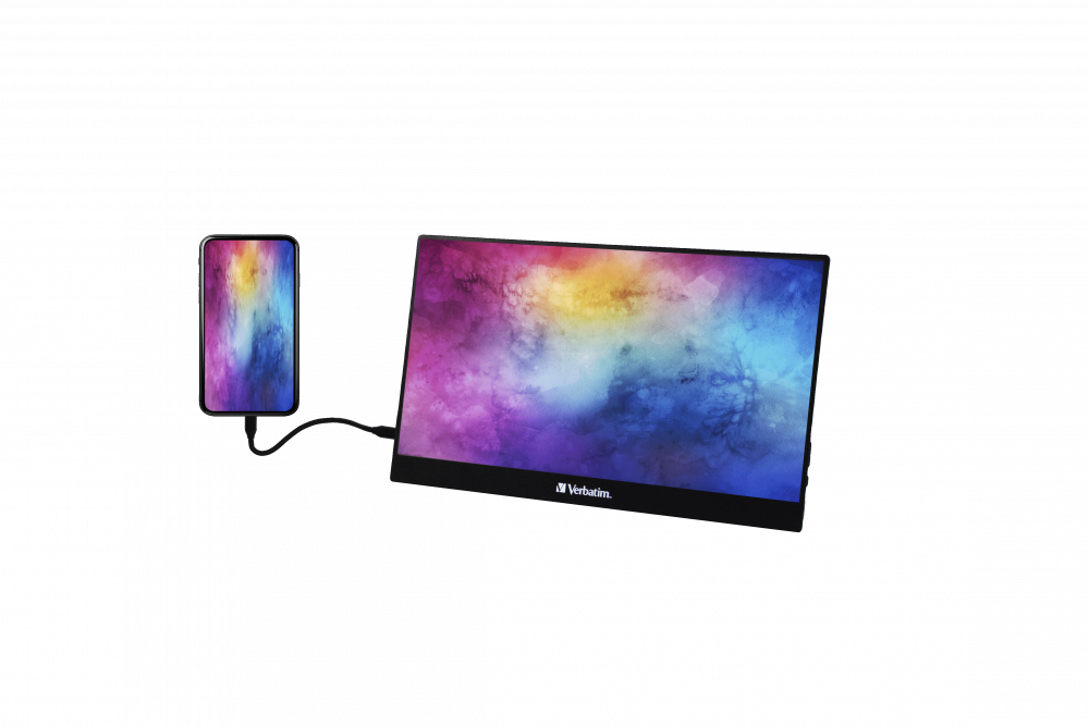 Verbatim 49590 14" PM-14 FHD IPS HDMI/USB-C fekete monitor
