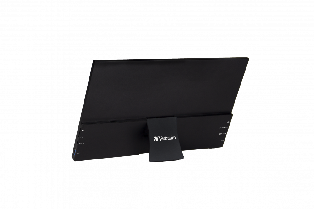 Verbatim 49591 14" PMT-14 FHD IPS HDMI/USB-C fekete fém borítású érintőképernyős monitor