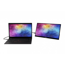 Verbatim 49591 14" PMT-14 FHD IPS HDMI/USB-C fekete fém borítású érintőképernyős monitor
