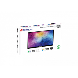 Verbatim 49591 14" PMT-14 FHD IPS HDMI/USB-C fekete fém borítású érintőképernyős monitor