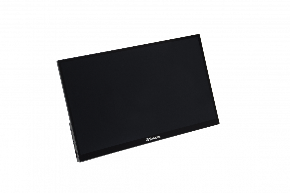 Verbatim 49591 14" PMT-14 FHD IPS HDMI/USB-C fekete fém borítású érintőképernyős monitor