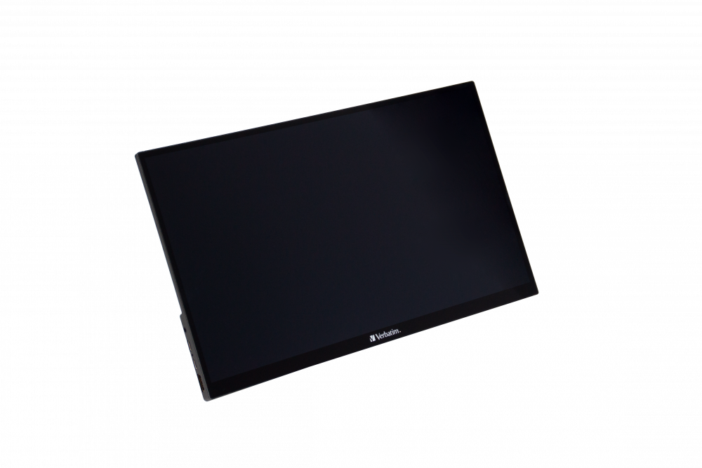 Verbatim 49592 15,6" PMT-15 FHD IPS HDMI/USB-C fekete fém borítású érintőképernyős monitor
