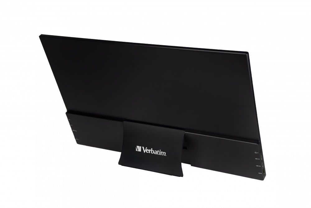 Verbatim 49592 15,6" PMT-15 FHD IPS HDMI/USB-C fekete fém borítású érintőképernyős monitor