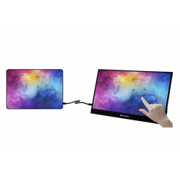 Verbatim 49593 17,3" PMT-17 FHD IPS HDMI/USB-C fekete fém borítású érintőképernyős monitor