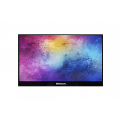 Verbatim 49593 17,3" PMT-17 FHD IPS HDMI/USB-C fekete fém borítású érintőképernyős monitor