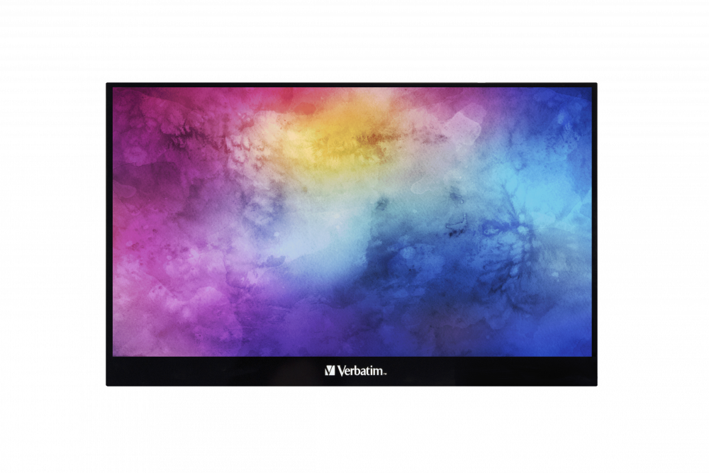 Verbatim 17,3" 49593 PMT-17 FHD IPS HDMI/USB-C fekete fém borítású érintőképernyős monitor