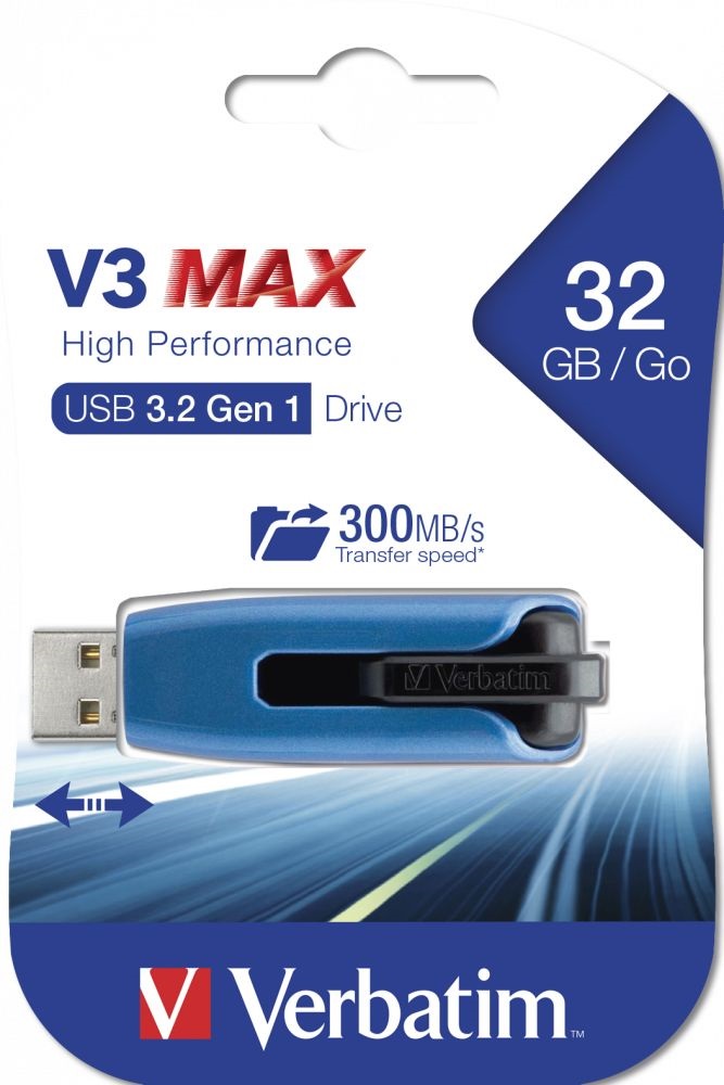 Verbatim 49806 Store`n`Go v3 max 32GB USB 3.0 Flash Drive