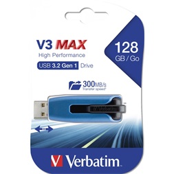 Verbatim 49808 V3 MAX Store`n`Go 128GB USB 3.0 kék Flash Drive