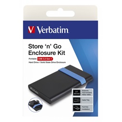 Verbatim 53106 Store`n`Go 2,5" USB 3.2 GEN1 külső merevlemez ház