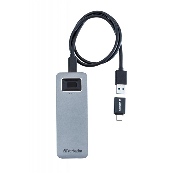 Verbatim 53657 Executive Fingerprint Secure 1TB USB 3.2 Gen 1/USB-C külső SSD