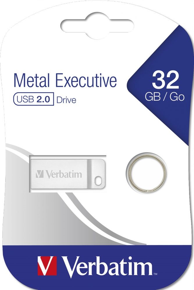 Verbatim 98749 Metal Executive 32GB USB 2.0 ezüst Flash Drive