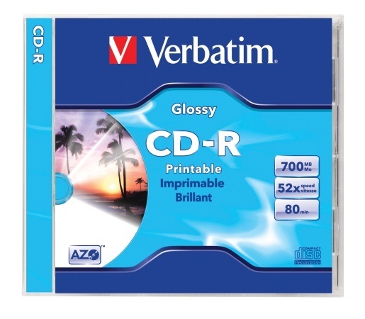 Verbatim CDV7052N CD 700 MB 52x nyomtatható normál tok