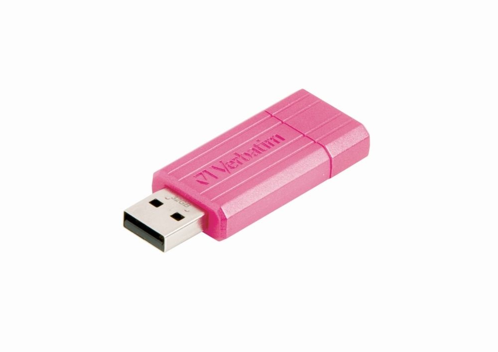 Verbatim 49056 PIN STRIPE Store`n`Go 32GB USB 2.0 pink Flash Drive