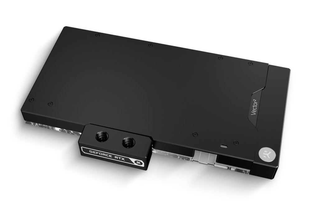Videókártya hűtő Backplate EK WaterEK-Quantum Vector2 AMP/Trinity RTX 4080 D-RGB - Nickel + Acryl