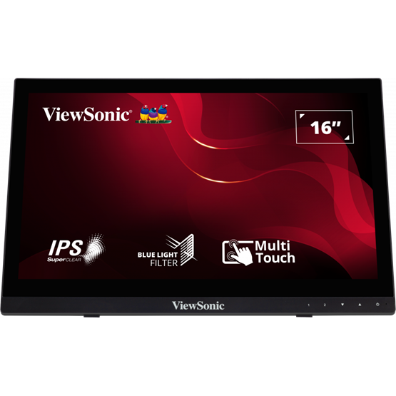 ViewSonic 16" TD1630-3 Touch HD TN HDMI/USB/VGA érintőkijelzős monitor