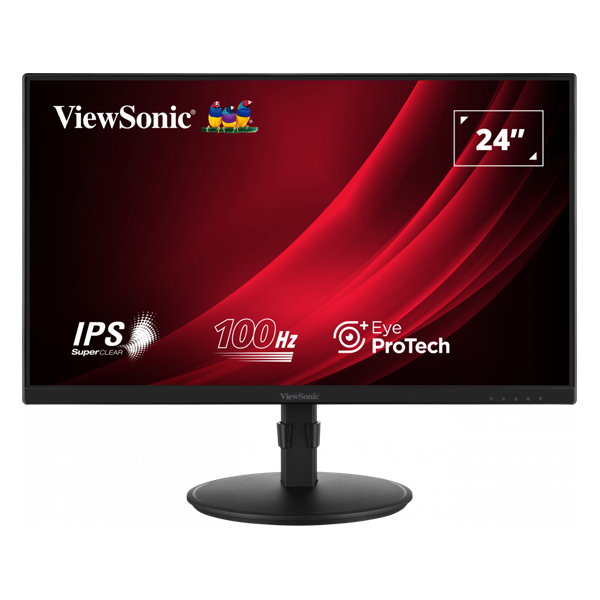 ViewSonic 23,8" VG2408A-MHD FHD IPS 100Hz DP/HDMI/VGA fekete LED monitor