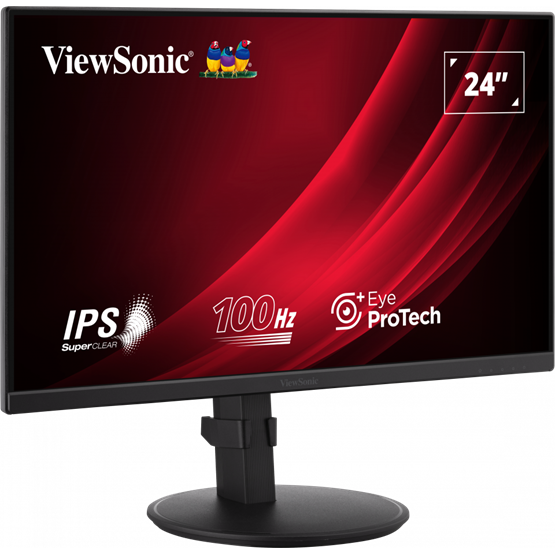 ViewSonic 23,8" VG2408A-MHD FHD IPS 100Hz DP/HDMI/VGA fekete LED monitor