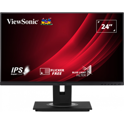 ViewSonic 23,8" VG2448A-2 FHD IPS HDMI/DP/VGA/USB fekete LED monitor