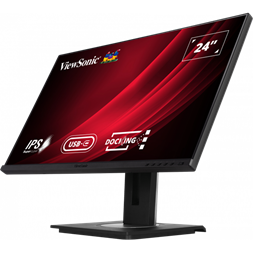 ViewSonic 23,8" VG2456 FHD IPS HDMI/DP/RJ45/USB/USB-C fekete LED monitor