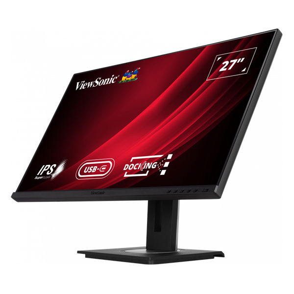 ViewSonic 27" VG2756-2K QHD IPS HDMI/RJ45/USB/USB-C/DP fekete LED monitor