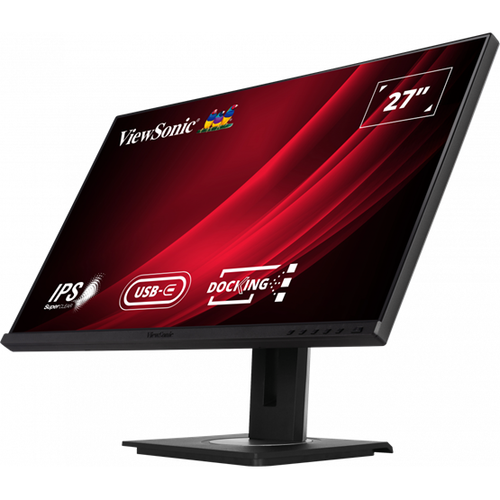 ViewSonic 27" VG2756-2K QHD IPS HDMI/RJ45/USB/USB-C/DP fekete LED monitor