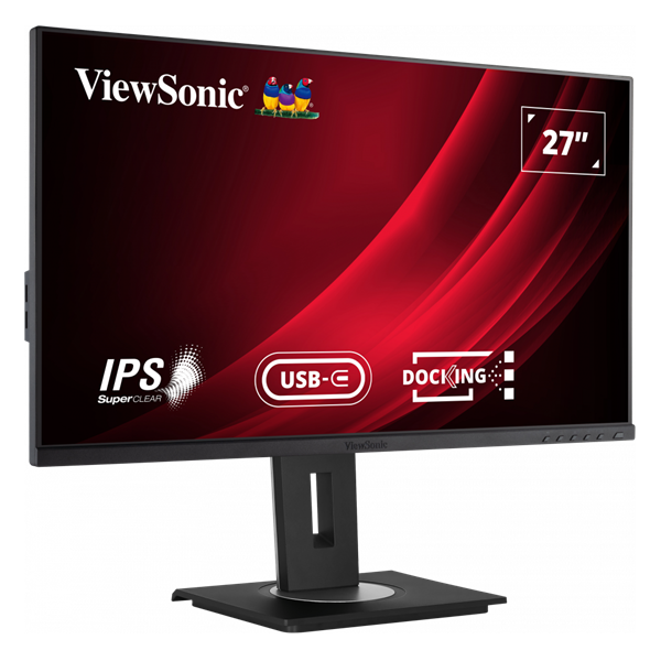 ViewSonic 27" VG2756-2K QHD IPS HDMI/RJ45/USB/USB-C/DP fekete LED monitor