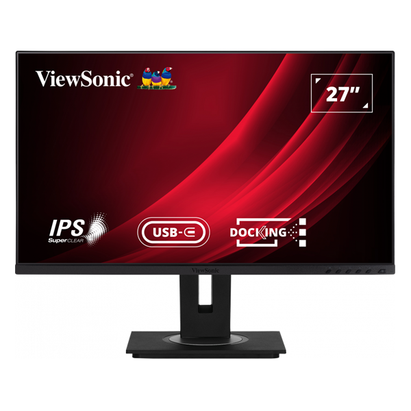 ViewSonic 27" VG2756-4K UHD IPS HDMI/DP/USB-C/USB/RJ45 fekete LED monitor