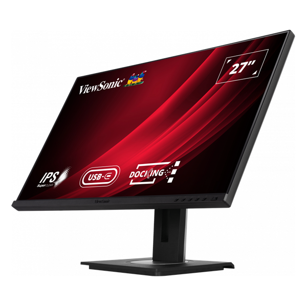 ViewSonic 27" VG2756-4K UHD IPS HDMI/DP/USB-C/USB/RJ45 fekete LED monitor