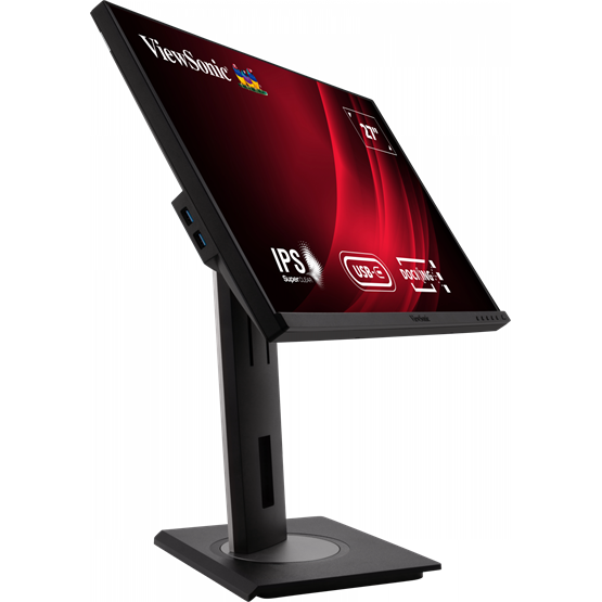 ViewSonic 27" VG2756-4K UHD IPS HDMI/DP/USB-C/USB/RJ45 fekete LED monitor