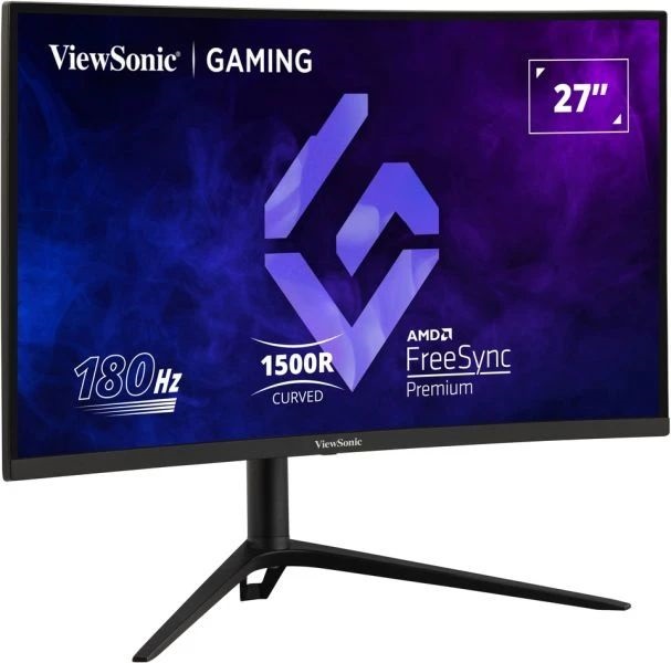 ViewSonic 27" VX2718-2KPC-MHDJ QHD VA 165Hz DP/HDMI ívelt gamer monitor