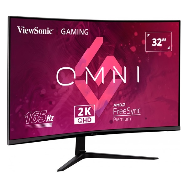ViewSonic 31,5" VX3218C-2K QHD VA 180Hz HDMI/DP ívelt fekete gamer monitor