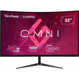 ViewSonic 31,5" VX3219-PC-mhd FHD VA 240Hz HDMI/DP ívelt gamer monitor