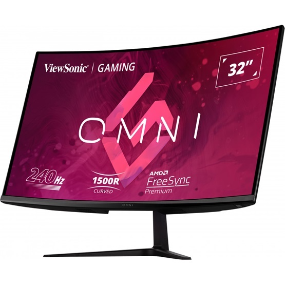 ViewSonic 31,5" VX3219-PC-mhd FHD VA 240Hz HDMI/DP ívelt gamer monitor