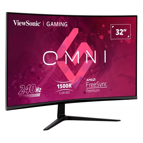 ViewSonic 31,5" VX3219-PC-mhd FHD VA 240Hz HDMI/DP ívelt gamer monitor