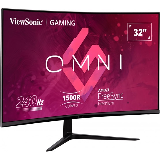 ViewSonic 31,5" VX3219-PC-mhd FHD VA 240Hz HDMI/DP ívelt gamer monitor