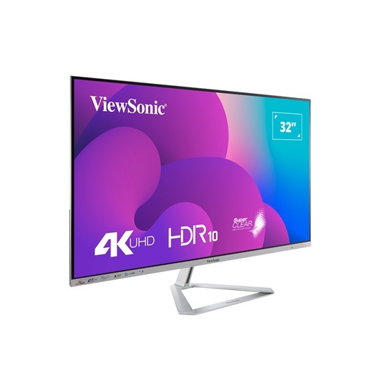 ViewSonic 31,5" VX3276-4K-MHD UHD VA HDMI/DP/miniDP fekete-ezüst LED monitor
