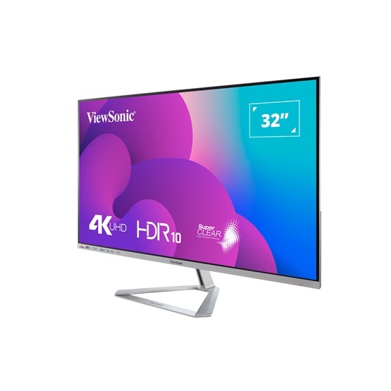 ViewSonic 31,5" VX3276-4K-MHD UHD VA HDMI/DP/miniDP fekete-ezüst LED monitor
