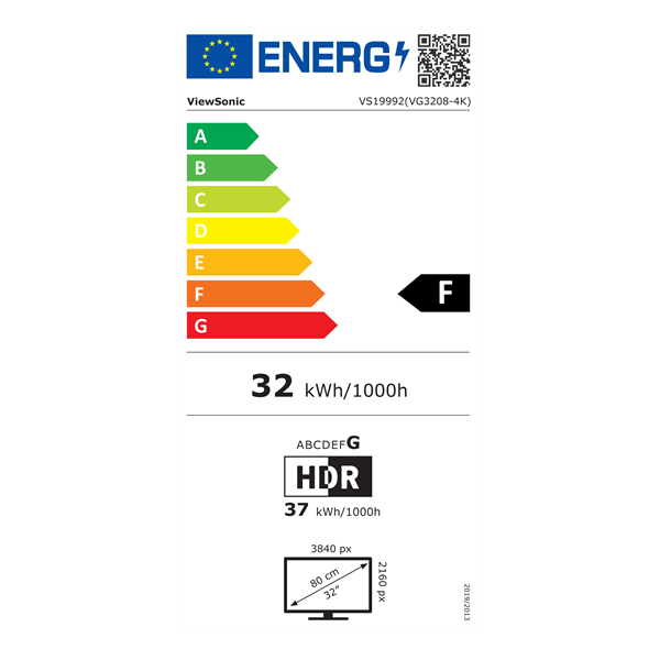 ViewSonic 32" VG3208-4K UHD VA DP/HDMI monitor