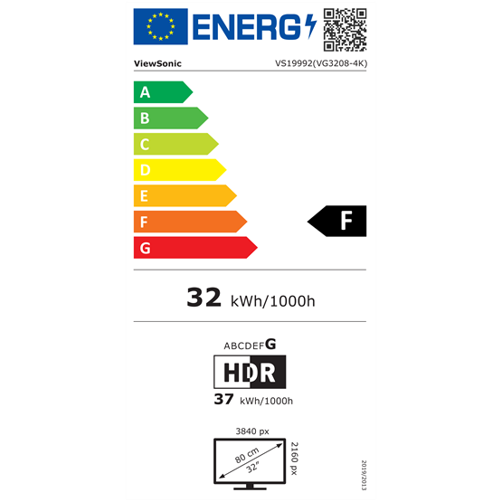 ViewSonic 32" VG3208-4K UHD VA DP/HDMI monitor